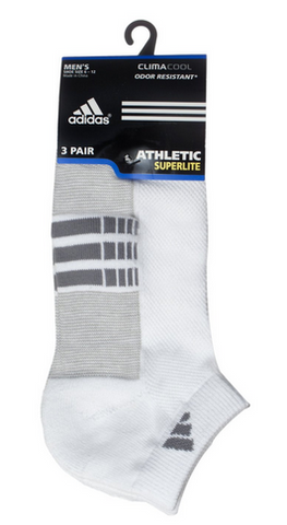 adidas Men's Superlite CC 3-Pack Low Cut Sock